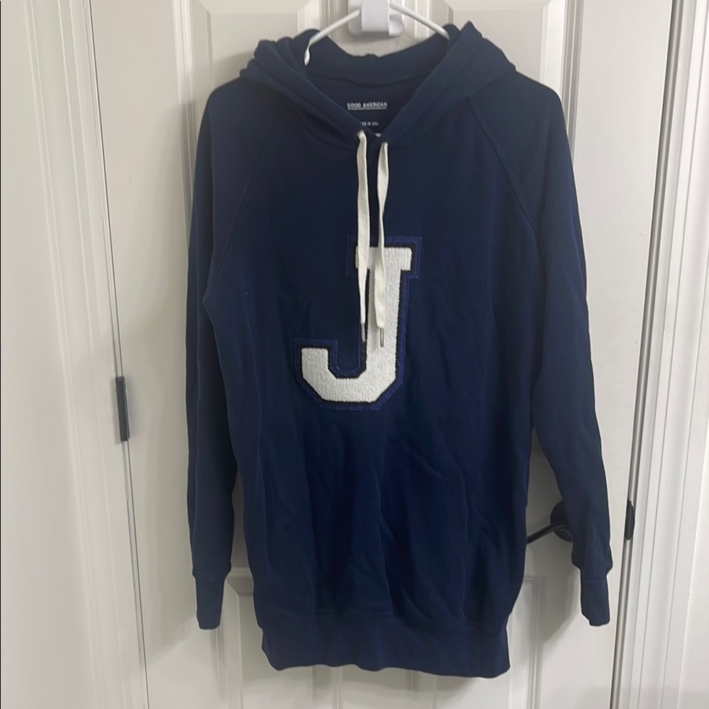 Good American Blue Sweatshirt Hoodie